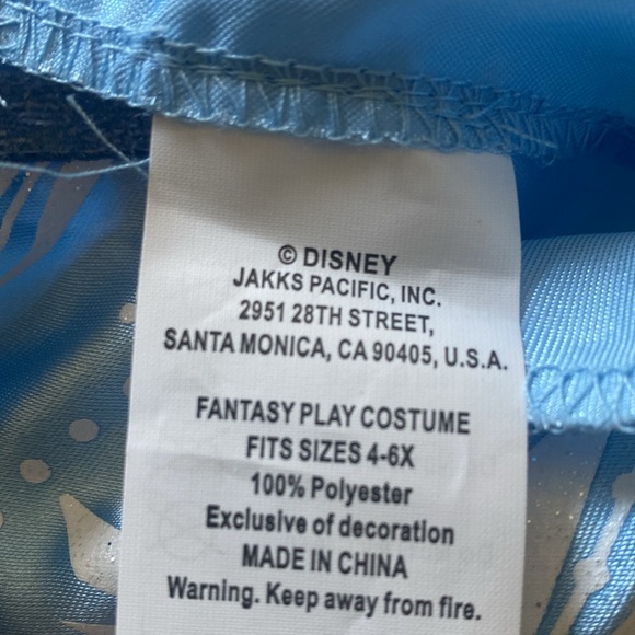 DISNEY FROZEN 💙🩵"ELSA"🩵💙 ADVENTURE DRESS COSTUME SIZE SMALL (4-6X) 🌟NWT🌟 - Picture 13 of 16
